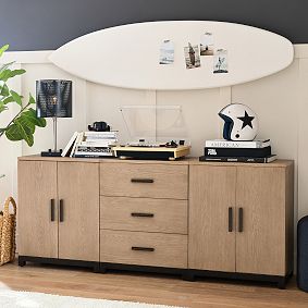 Kearny Triple Set with Cabinets &amp; Drawers (73.5")