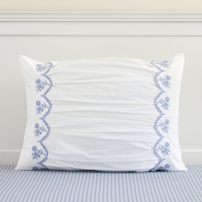 Olivia Embroidered Standard Sham | Pottery Barn Teen