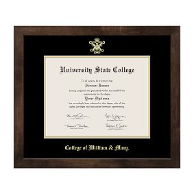 College Diploma Frame - Mocha Walnut