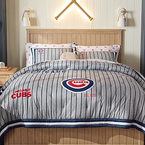 <em>MLB</em>™<em>Chicago Cubs</em>™ Stripe Organic Sheet Set