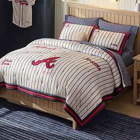 <em>MLB</em>™<em>Atlanta Braves</em>™ Stripe Organic Sheet Set