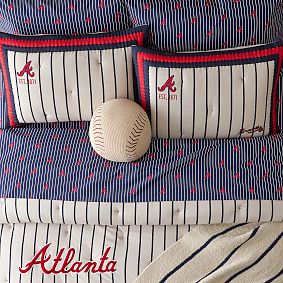 <em>MLB</em>™<em>Atlanta Braves</em>™ Stripe Organic Sheet Set