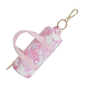LoveShackFancy Pink Damask Mini Duffle Bag Charm
