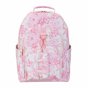 LoveShackFancy Pink Damask Mini Duffle Bag Charm
