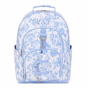 LoveShackFancy Blue Damask Mini Backpack Bag Charm