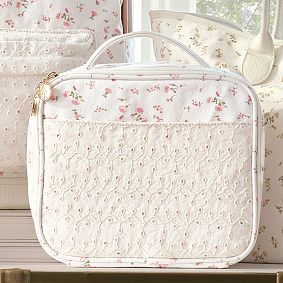 Northfield LoveShackFancy Pink Crochet Ditsy Cold Pack Lunch