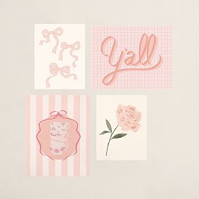 Pink Art Print Poster Set