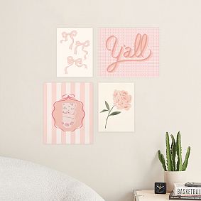 Pink Art Print Poster Set