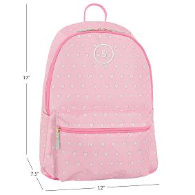 Colby Roller Rabbit Pink Hearts Backpack, Large