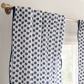 New England Scallop Light-Filtering Curtain