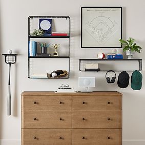 Baseball Metal Grid Wall Display