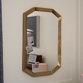 Brass Hexagon Mirror