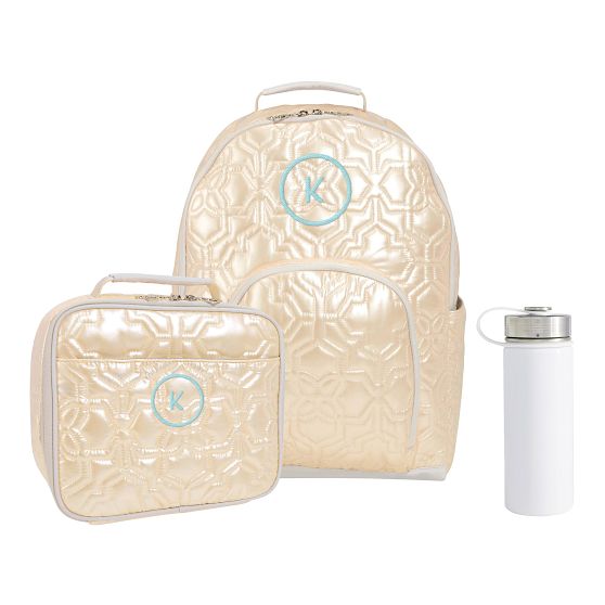 Kendra Scott Quilted Backpack & Cold Pack Lunch Bundle, Set of 3