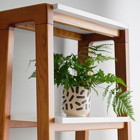 west elm x pbt Modern Desk &amp; Narrow Bookshelf Set