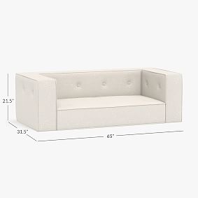 Piped Cushy Complete Loveseat (65")