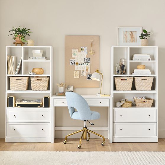 desk with dresser Modern & Contemporary Storage Expandable Combo For Home Office 6 Drawers so your beloved makeup and other items will always have a perfect place Victorian Antique solid Oak Carved