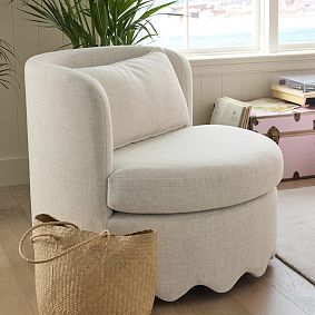 Millie Wavy Swivel Lounge Chair