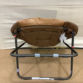 Open Box: Hang-A-Round Chair - Faux Leather Caramel