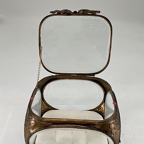 Open Box: LoveShackFancy Bow Jewelry Box - Gold