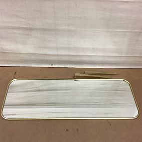 Open Box: Over-the-Door Framed Mirror (18" x 48") - Gold