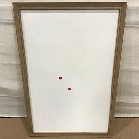 Open Box: No Nails Framed Rectangle Pinboard (36"x24") - Seadrift
