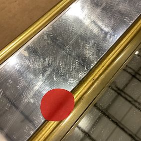 Open Box: <i>Wicked</i> Marquee Floor Mirror - Gold