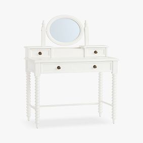 Chris Loves Julia Turned Wood Vanity Desk (40")