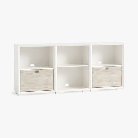 Callum 2-Drawer Bookcase with Cubbies (75")