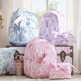 Gear-Up LoveShackFancy Blue Damask Backpack