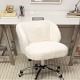 Video 1 for Ivory Furlicious Wingback Desk Chair