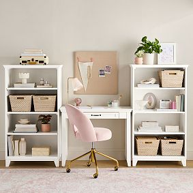 Hampton Small Space Writing Desk &amp; Bookcase Set (98"x16")