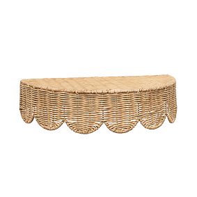 Round Woven Scallop Shelf