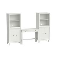 Auburn Writing Desk & Shelves & Cabinet Bookcase Set