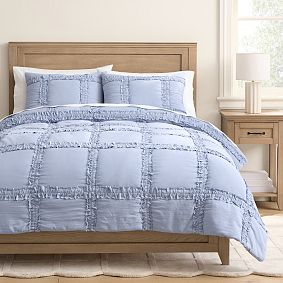 Saltwater Ruffle Check Quilt