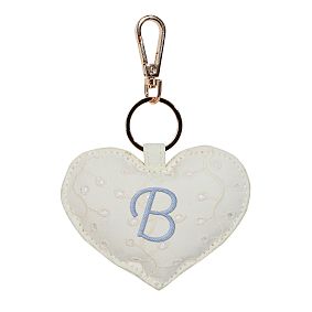 Eyelet Heart Bag Charm