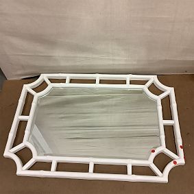 Open Box: AERIN Bamboo Mirror (26"W x 38"H) - White
