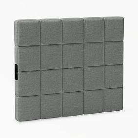 Open Box: Baldwin No Nails Smart Wall Headboard, Twin - Linen Charcoal