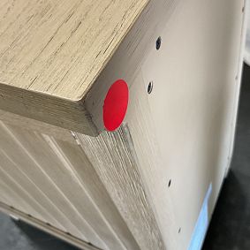Open Box: Beadboard Breadboard Nightstand (21") - Seadrift
