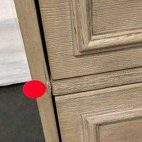 Open Box: Chelsea 6 Drawer Wide Dresser (58.5"W x 19"D) - Seadrift, Antique Brass