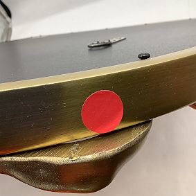 Open Box: LoveShackFancy Gold Bow Arched Mirror