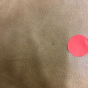 Open Box: Modern Bean Bag Lounger, Large - Faux Leather Caramel