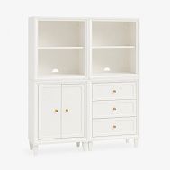 Auburn Double Tower Set Mixed Shelves, Drawers, & Cabinets (51")