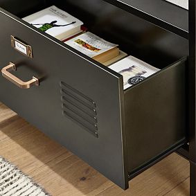 Locker Cubby &amp; 2-Drawer Bookcase Set (90")