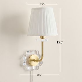 Campbell Flower Plug-In Sconce 