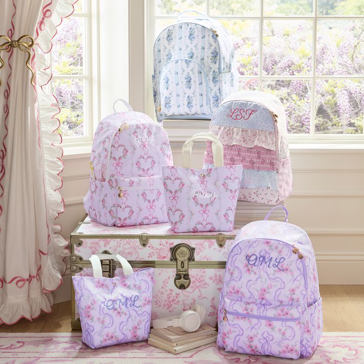 ALM×lovelife バッグ S LoveShackFancy Floral Heart Colby Lunch Tote | Pottery Barn Teen