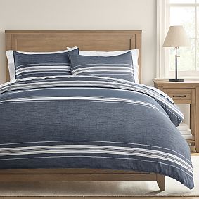 Windward Stripe Reversible Duvet Cover