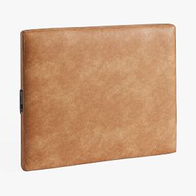 Open Box: Square Smart No Nails Dorm Headboard, Twin - Faux Leather Caramel