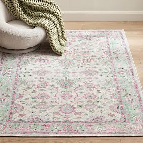 Roller Rabbit Rosebud Medallion Rug