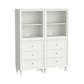 Auburn Double Tower Set Shelves and Drawers (51")