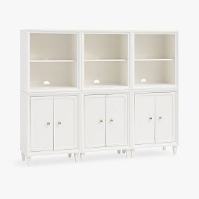 Auburn Wall Bookcase with Cabinet Storage (76.5")